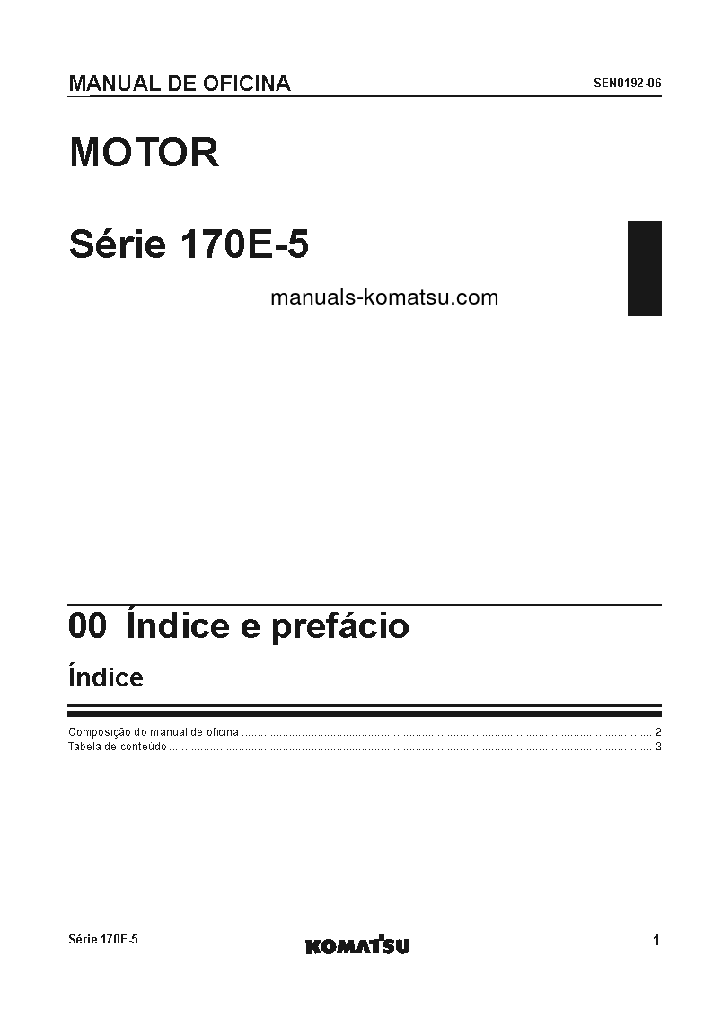 Protected: 6D170E-5(JPN) S/N ALL Shop (repair) manual (Portuguese)