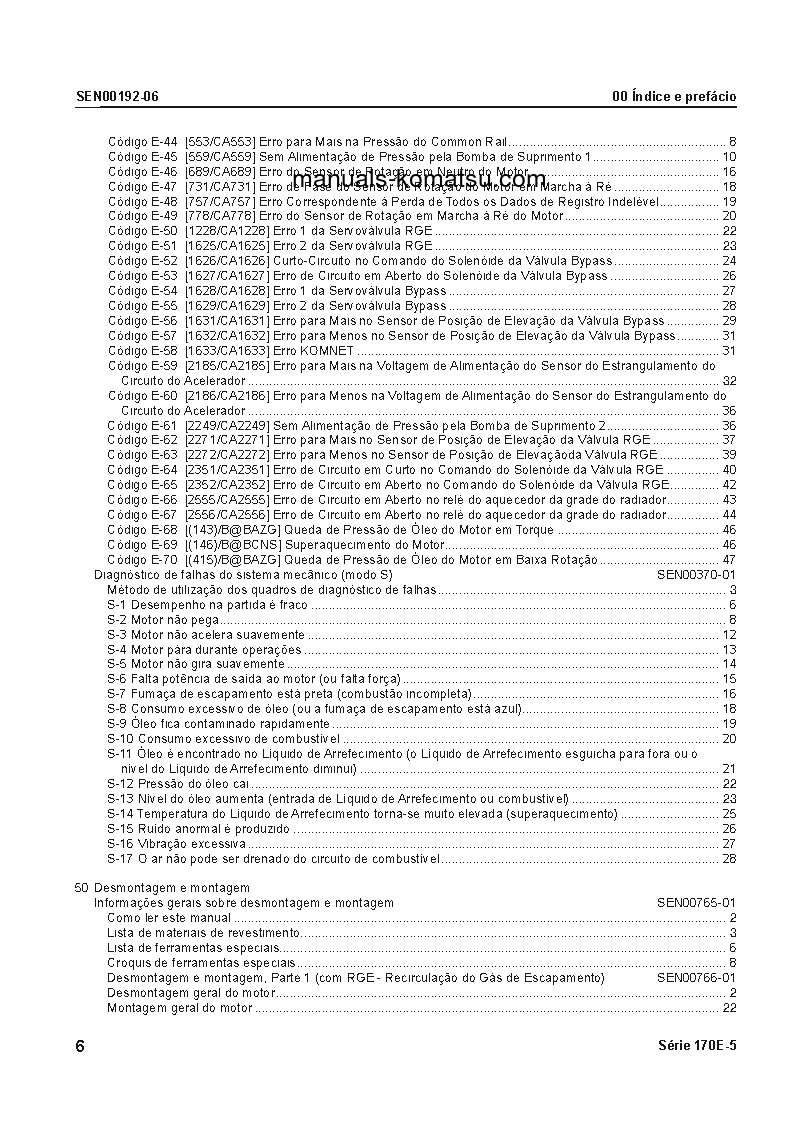 Protected: 6D170E-5(JPN) S/N ALL Shop (repair) manual (Portuguese)
