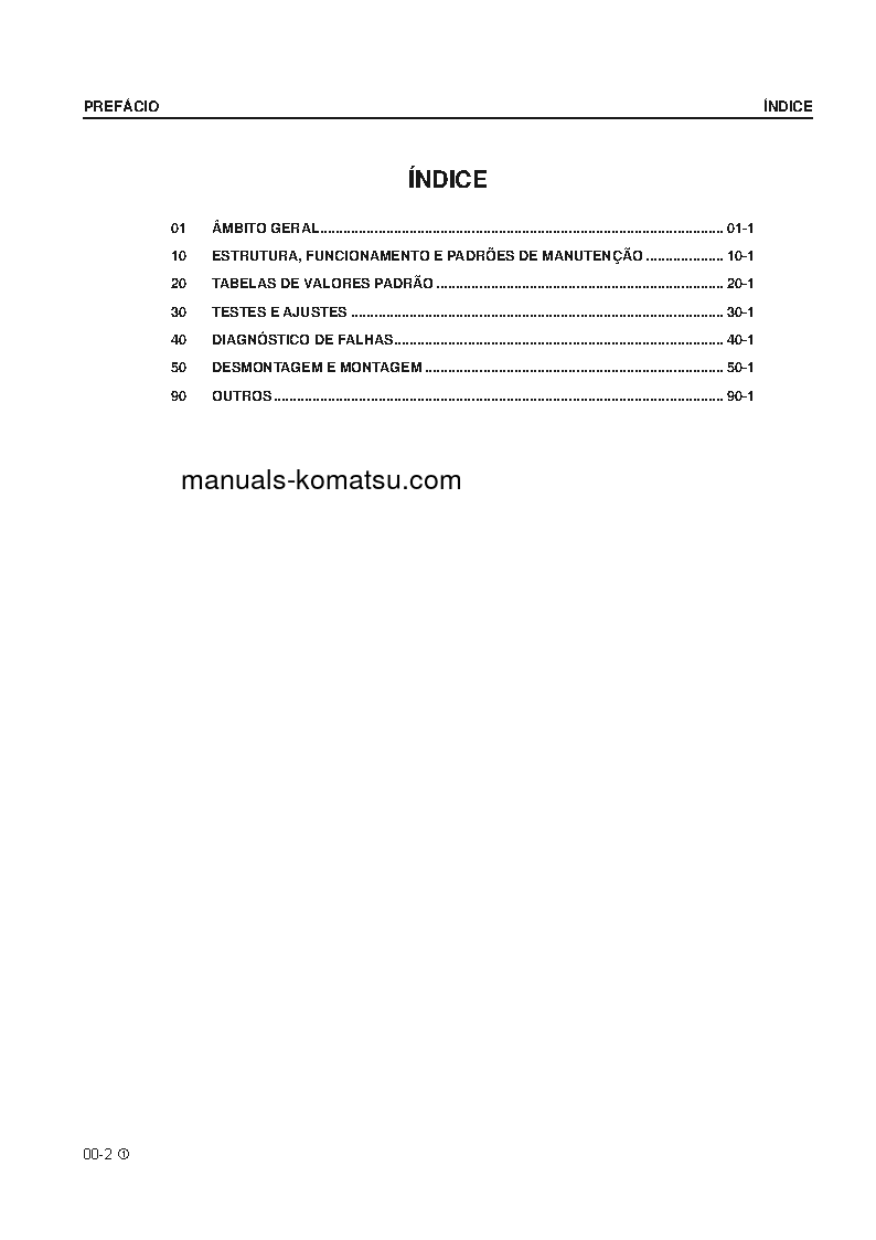 Protected: D51PX-22(BRA) S/N B10001-UP Shop (repair) manual (Portuguese)