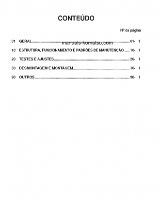 GD555-3(BRA)-C S/N B15001-UP Shop (repair) manual (Portuguese)