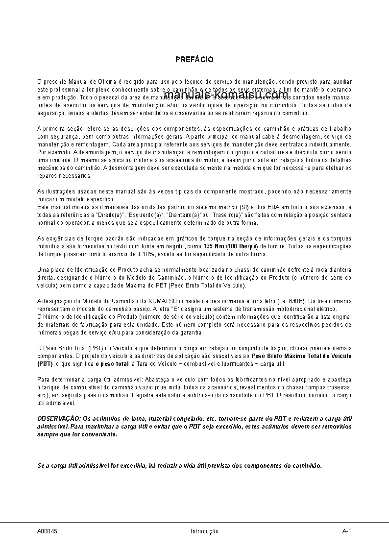 Protected: 830E-1(USA)-AC S/N A30240-UP Shop (repair) manual (Portuguese)