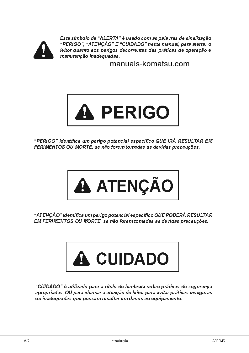 Protected: 830E-1(USA)-AC S/N A30240-UP Shop (repair) manual (Portuguese)