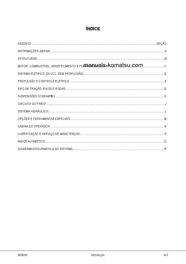 Protected: 830E-1(USA)-AC S/N A30240-UP Shop (repair) manual (Portuguese)