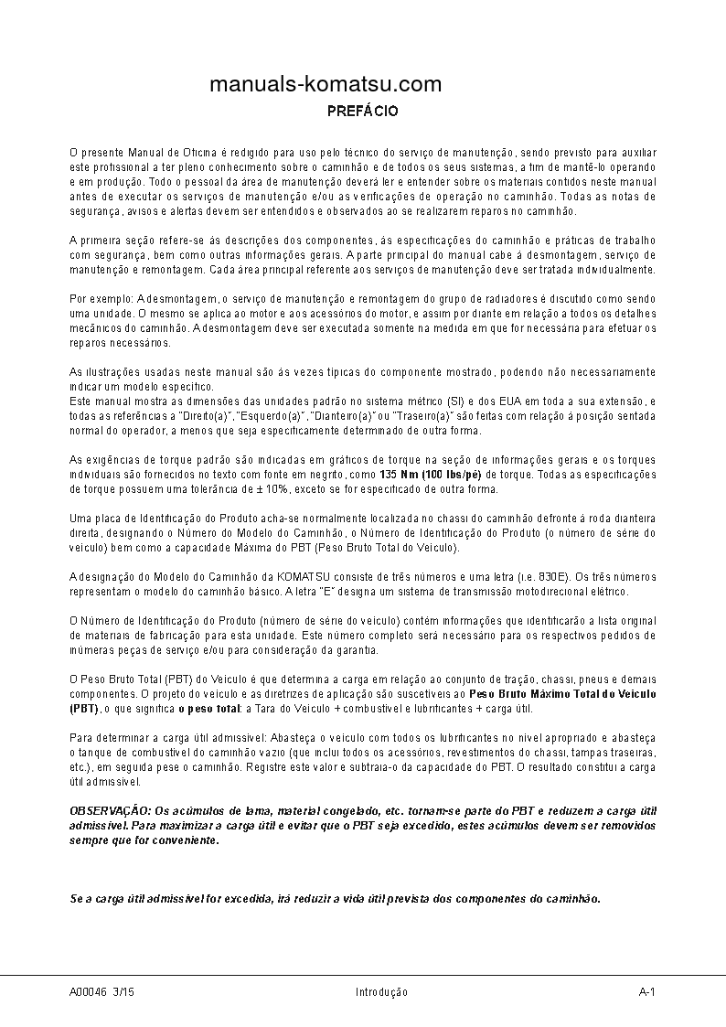 Protected: 830E-1(USA)-AC S/N A40962-UP Shop (repair) manual (Portuguese)