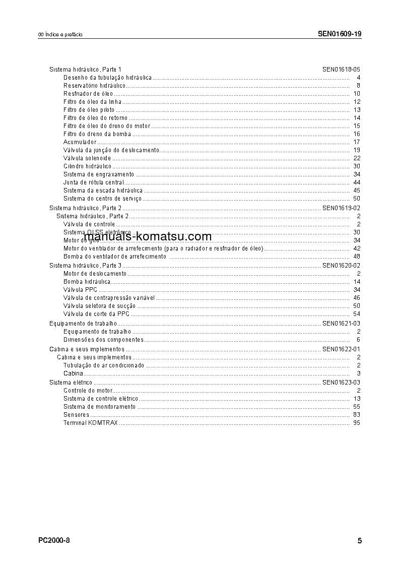 Protected: PC2000-8(JPN) S/N 20001-UP Shop (repair) manual (Portuguese)
