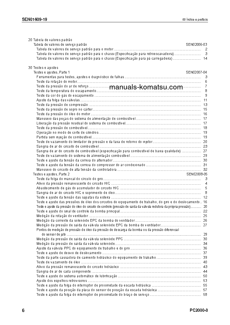 Protected: PC2000-8(JPN) S/N 20001-UP Shop (repair) manual (Portuguese)
