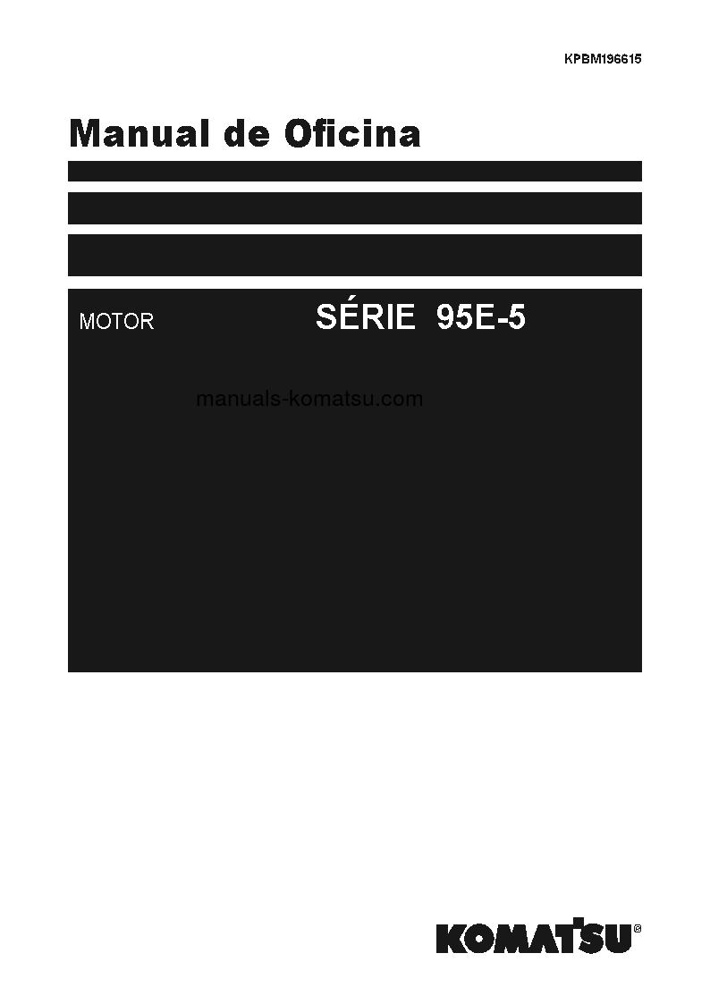 95E-5 SERIES(JPN) Shop (repair) manual (Portuguese)