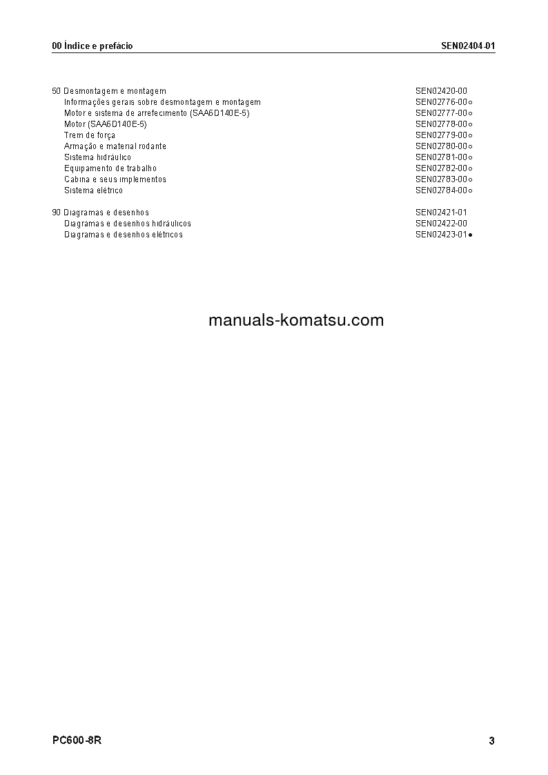Protected: PC600LC-8(JPN)-R S/N 60001-UP Shop (repair) manual (Portuguese)