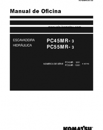 PC45MR-3(JPN) S/N 5001-UP Shop (repair) manual (Portuguese)