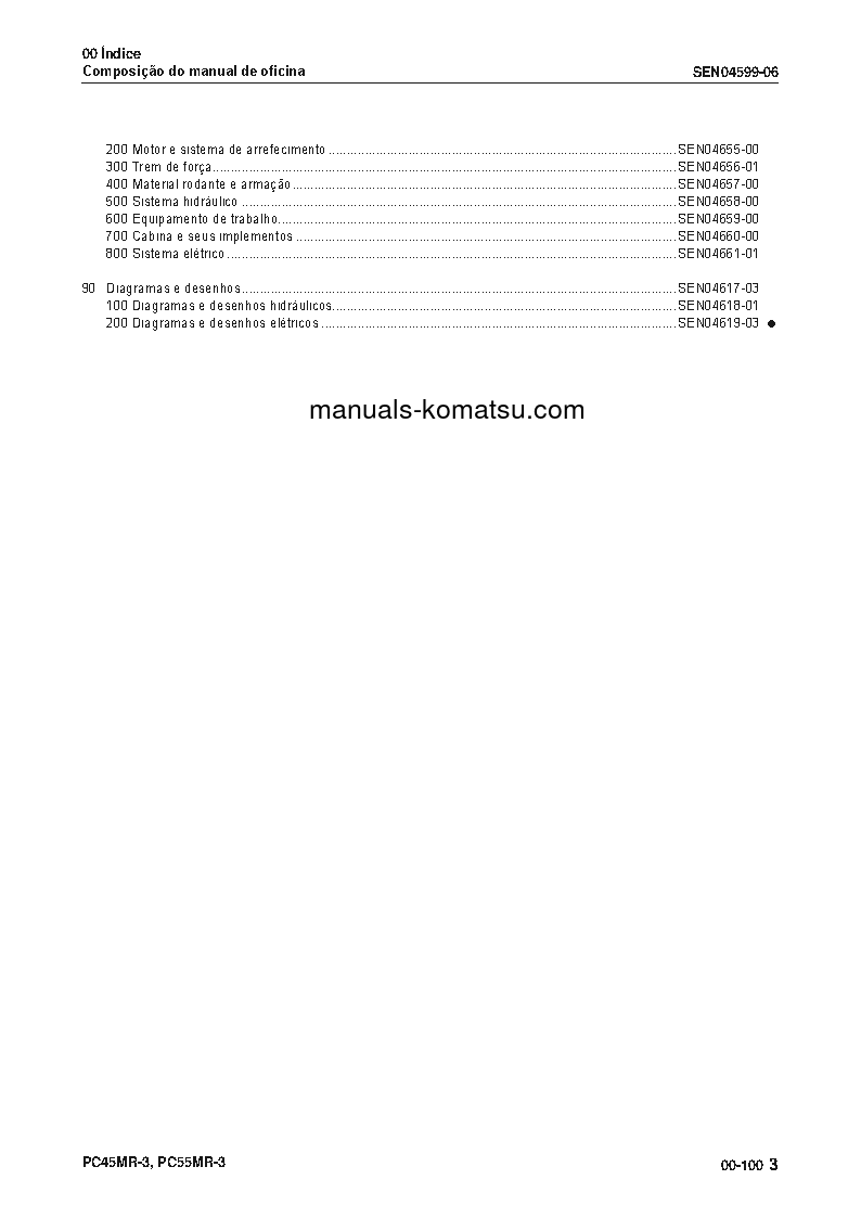 Protected: PC55MR-3(JPN) S/N 15001-UP Shop (repair) manual (Portuguese)