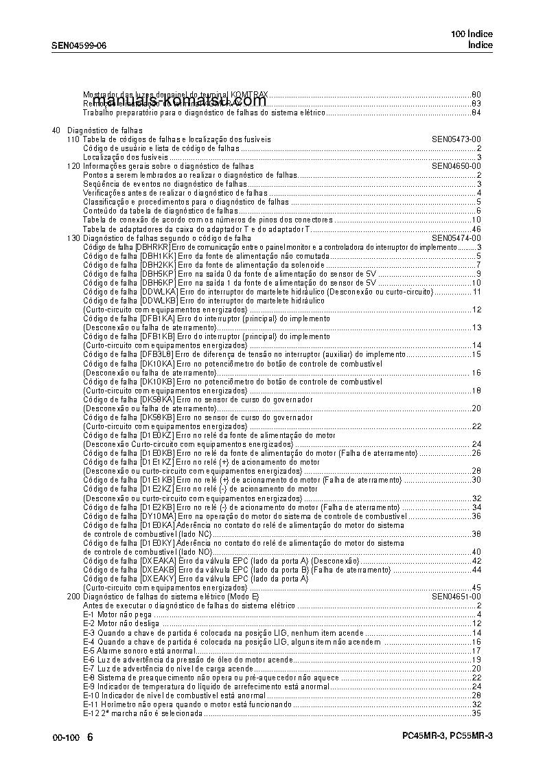 Protected: PC55MR-3(JPN) S/N 15001-UP Shop (repair) manual (Portuguese)