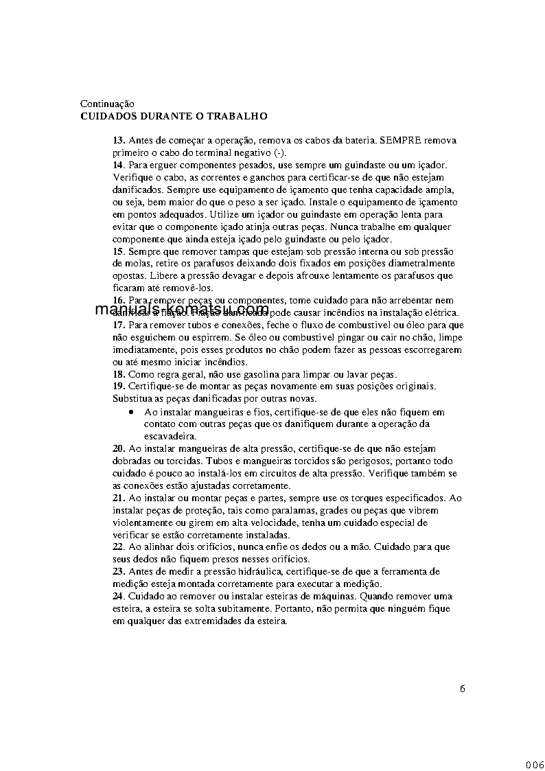 Protected: PC5500-6(DEU) S/N 15073-15073 Shop (repair) manual (Portuguese)