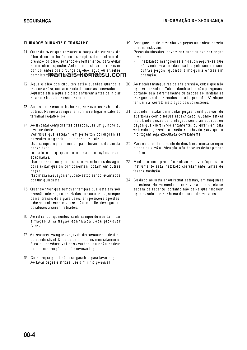 Protected: WD500-3(JPN) S/N 50001-UP Shop (repair) manual (Portuguese)