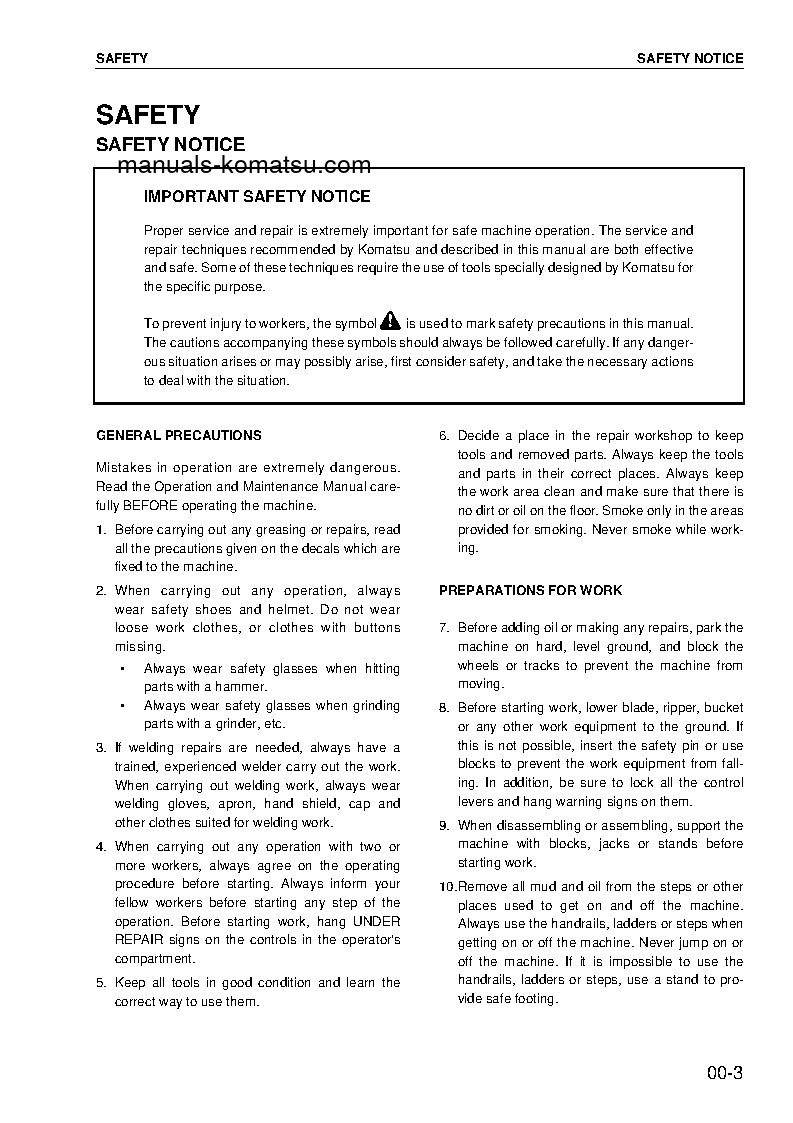 Protected: PC130F-7(IDN) S/N J10001-UP Shop (repair) manual (English)