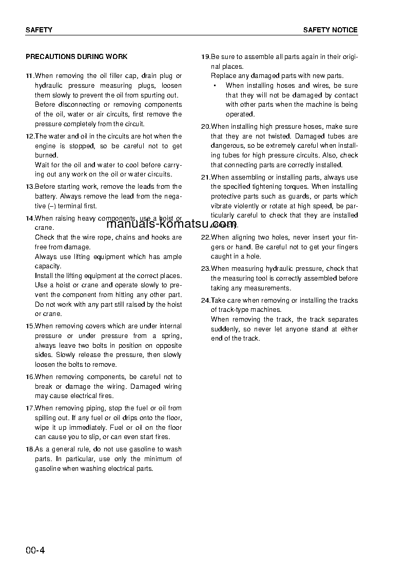 Protected: PC130F-7(IDN) S/N J10001-UP Shop (repair) manual (English)