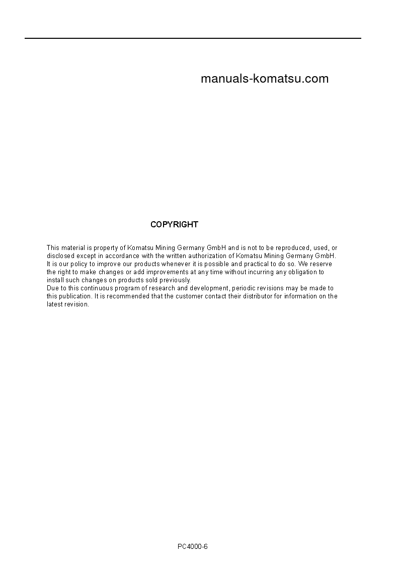 Protected: PC4000-6(DEU) S/N 08224-08224 Operation manual (English)