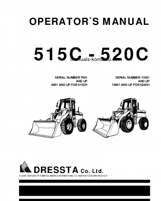 515C S/N 7001-UP Operation manual (English)