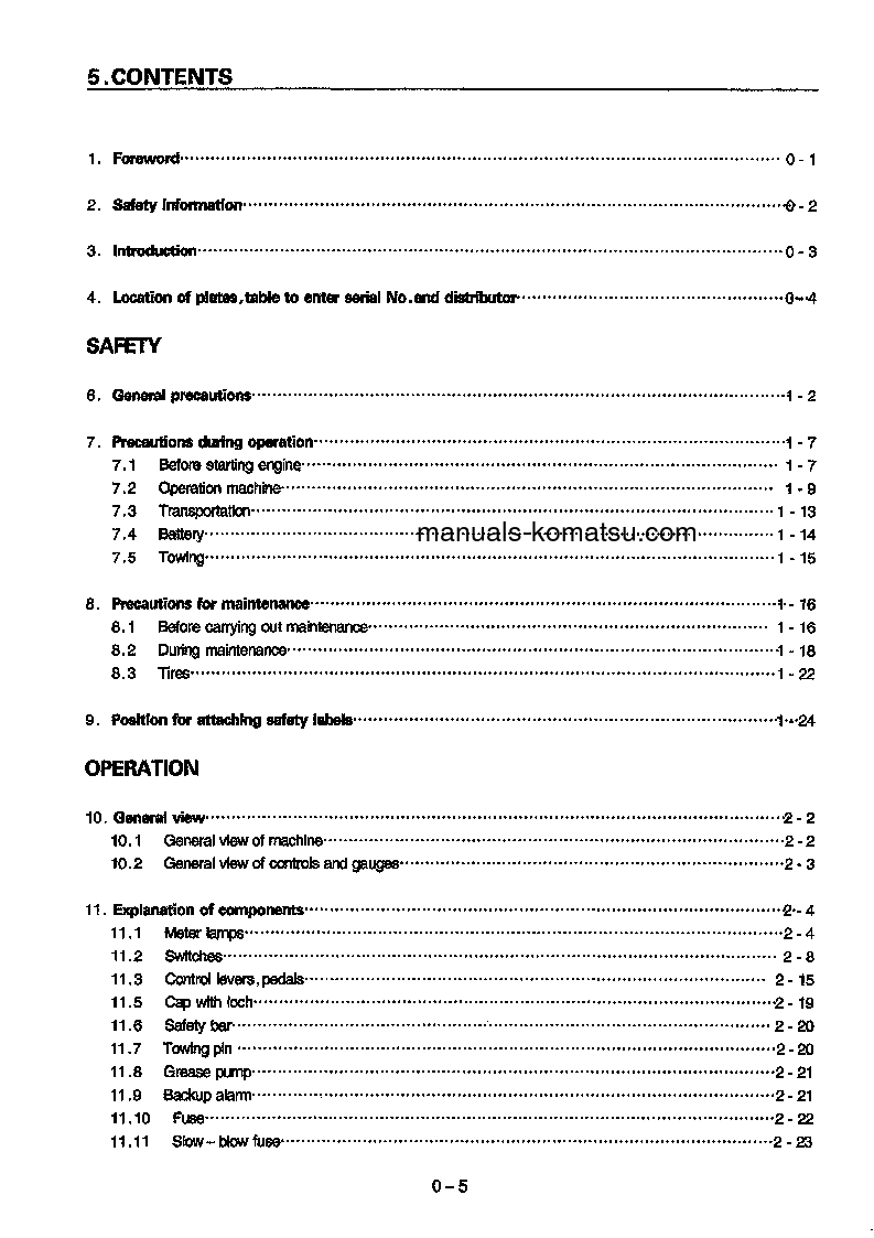 Protected: WA380-3(CHN) S/N 10001-UP Operation manual (English)