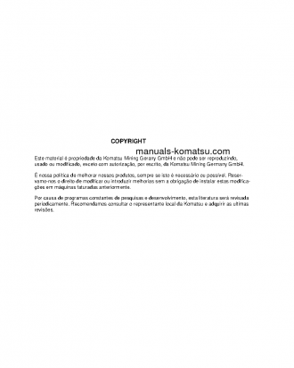 PC4000-6(DEU) S/N 58136 Operation manual (Portuguese)