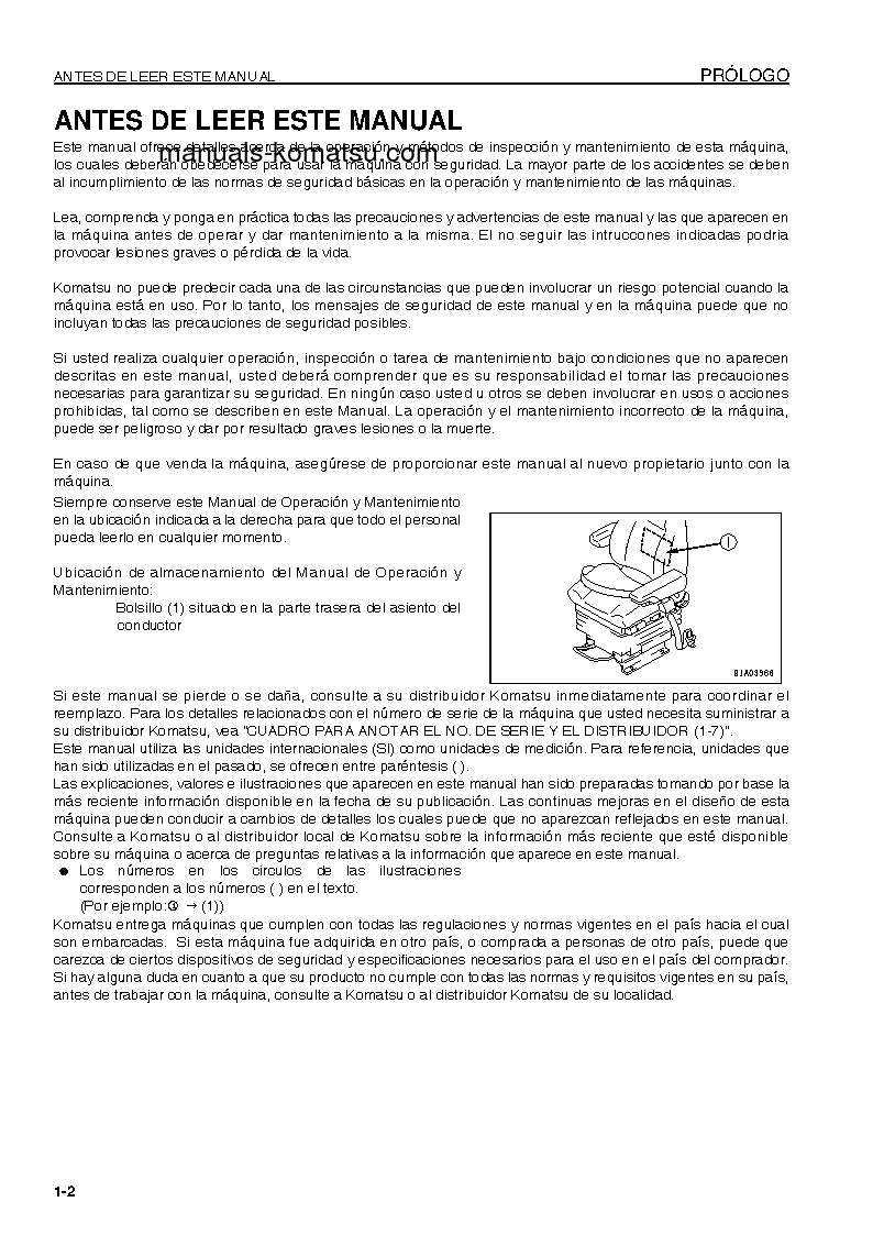 Protected: WA470-6(JPN) S/N 85001-UP Operation manual (Spanish)