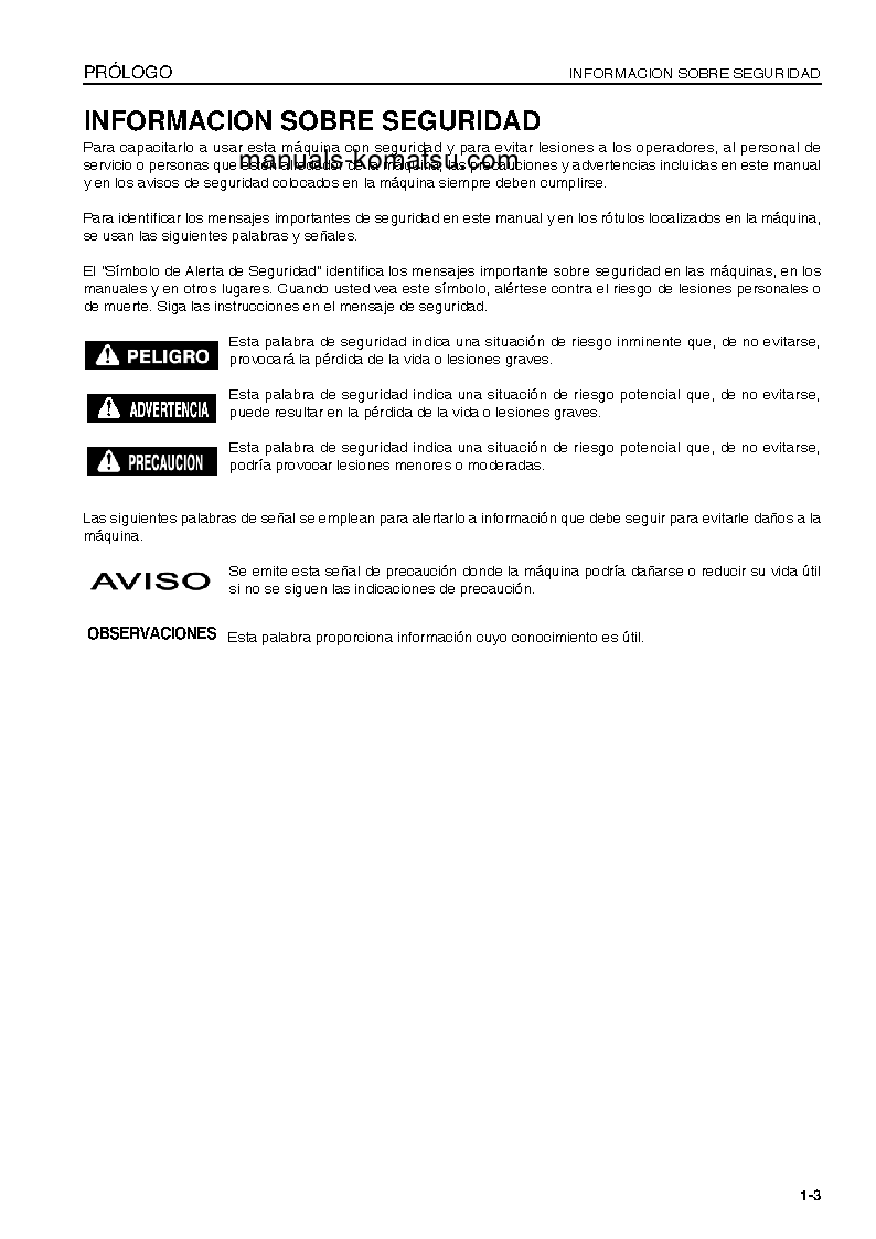 Protected: WA470-6(JPN) S/N 85001-UP Operation manual (Spanish)