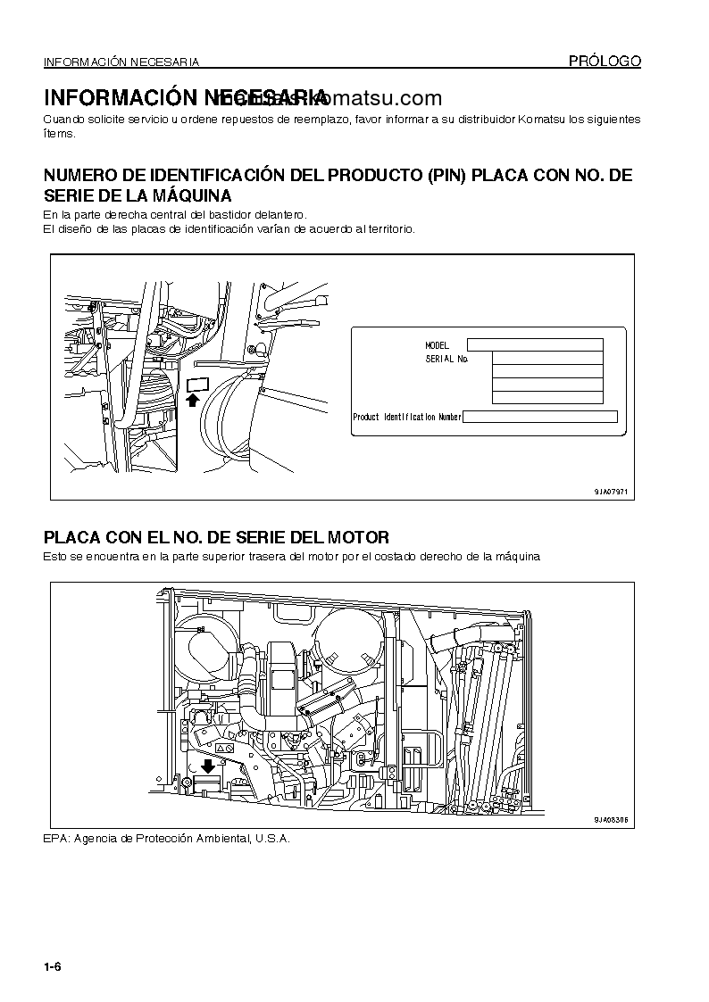 Protected: WA470-6(JPN) S/N 85001-UP Operation manual (Spanish)