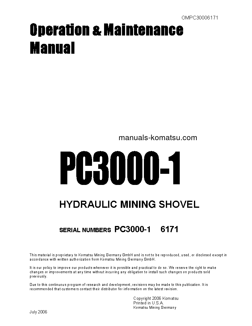PC3000-1(DEU) S/N 06171 Operation manual (English)
