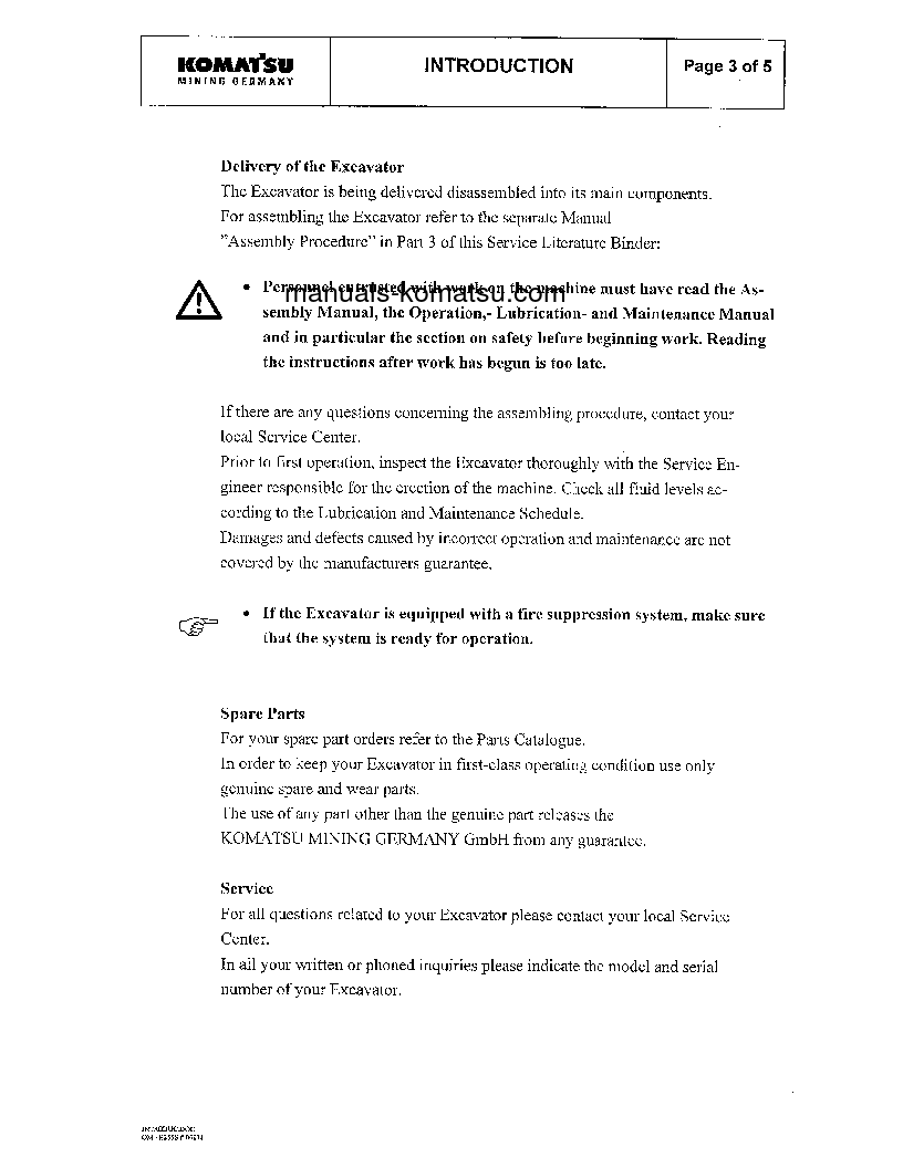 Protected: PC3000-1(DEU) S/N 06174 Operation manual (English)