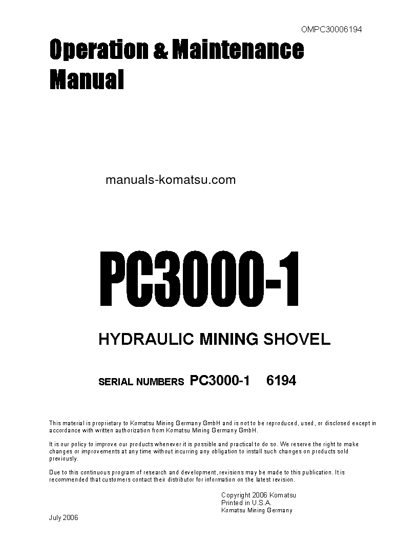 PC3000-1(DEU) S/N 06194 Operation manual (English)