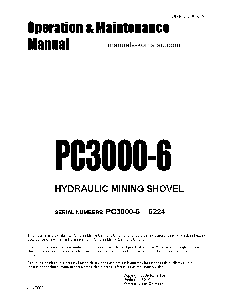 PC3000-6(DEU) S/N 06224 Operation manual (English)