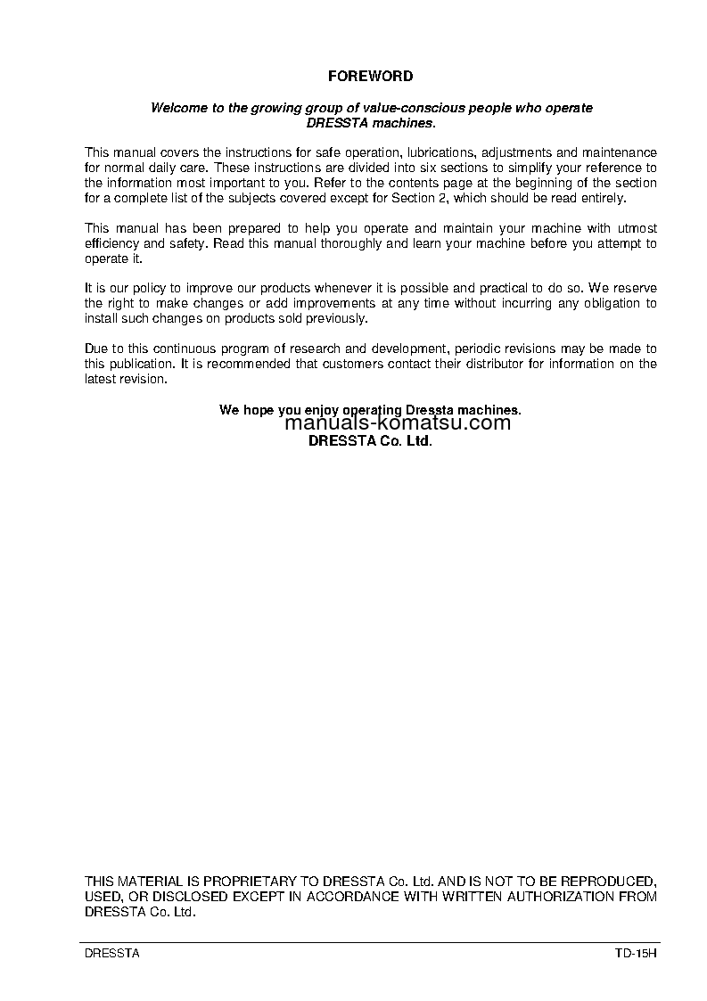 Protected: TD-15H S/N 32501-UP Operation manual (English)