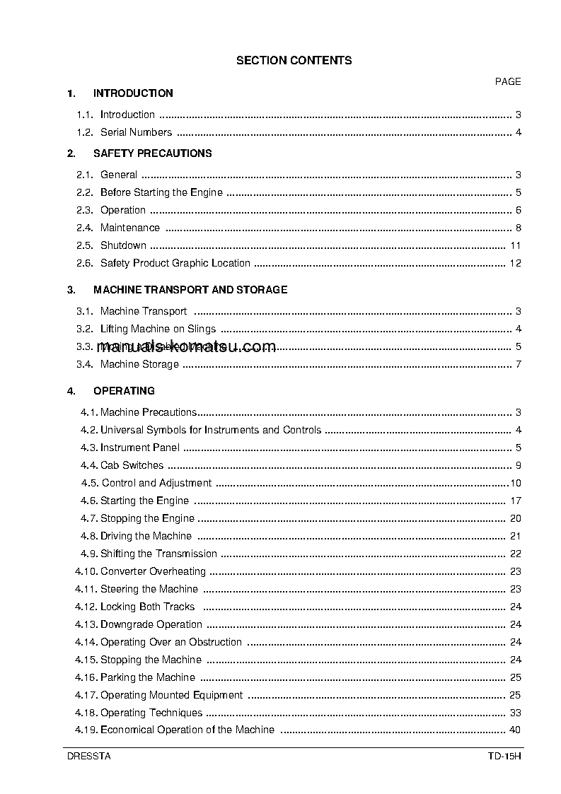 Protected: TD-15H S/N 32501-UP Operation manual (English)