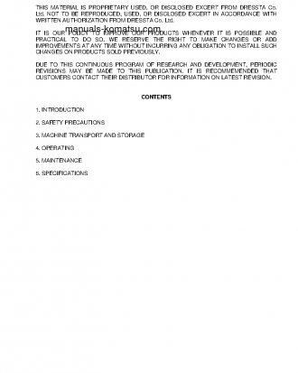 TD-20H S/N 5201-UP Operation manual (English)