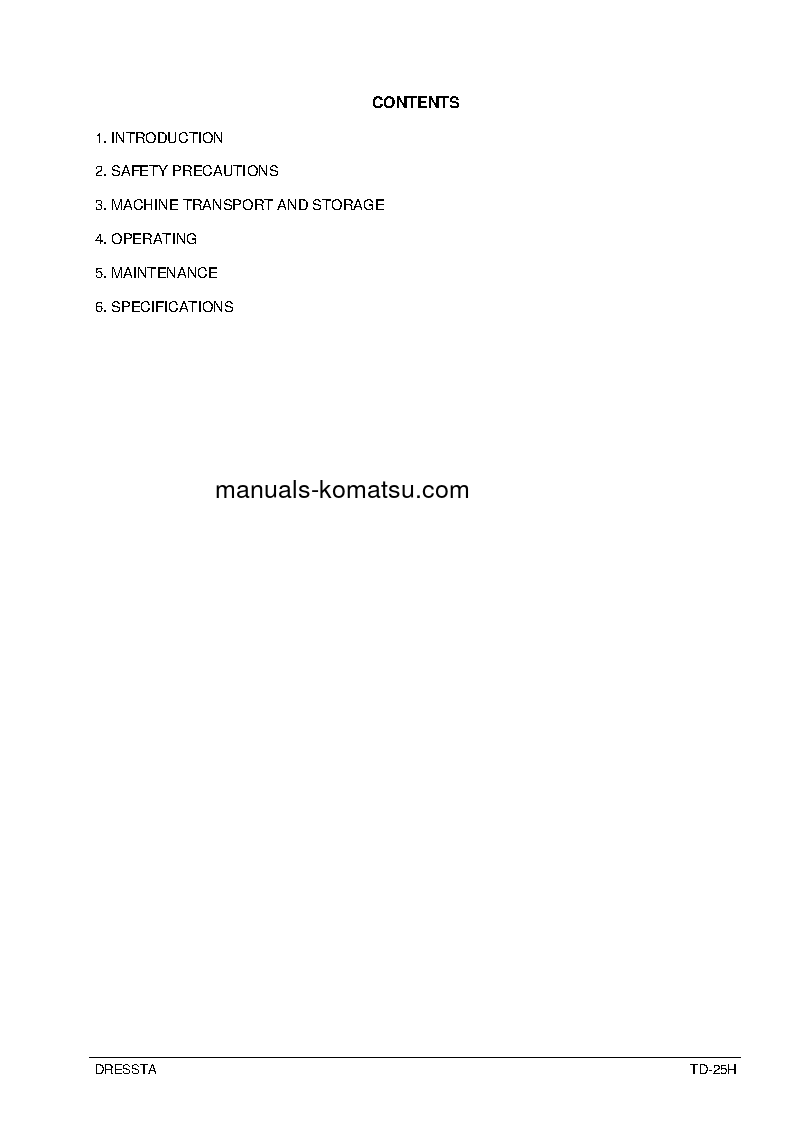 Protected: TD-25H S/N 73001-UP Operation manual (English)