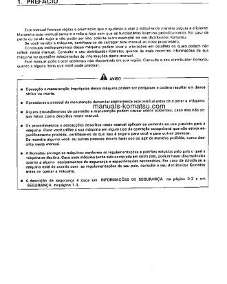 PC200-6(BRA) S/N B10001-UP Operation manual (Portuguese)