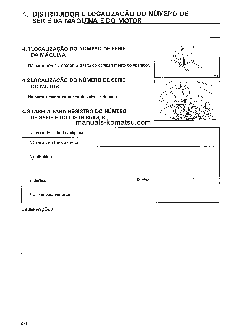 Protected: PC200-6(BRA) S/N B10001-UP Operation manual (Portuguese)