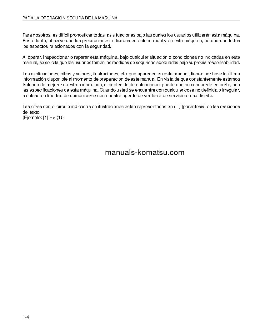 Protected: PC200-6(JPN) S/N 80001-87999 Operation manual (Spanish)