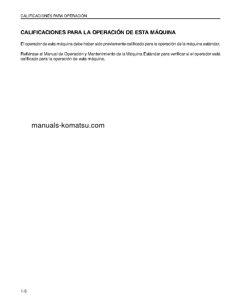 Protected: PC200-6(JPN) S/N 80001-87999 Operation manual (Spanish)