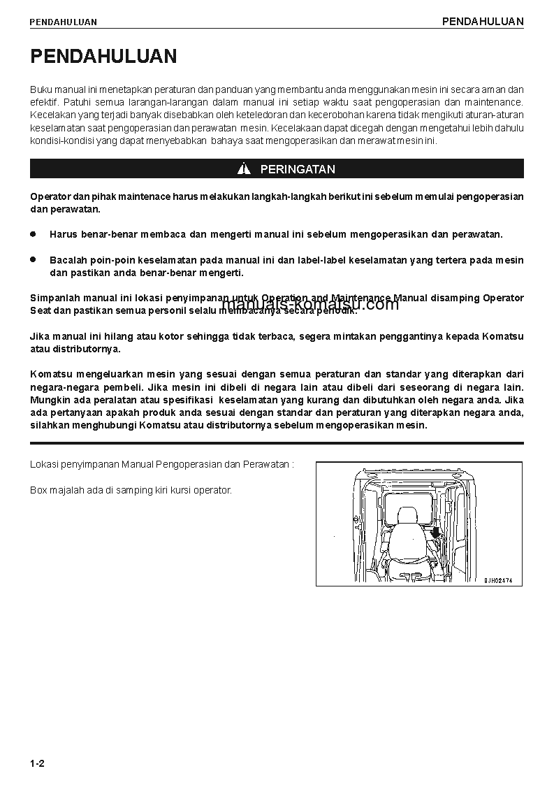 Protected: PC200-7(IDN) S/N J30001-UP Operation manual (Indonesian)