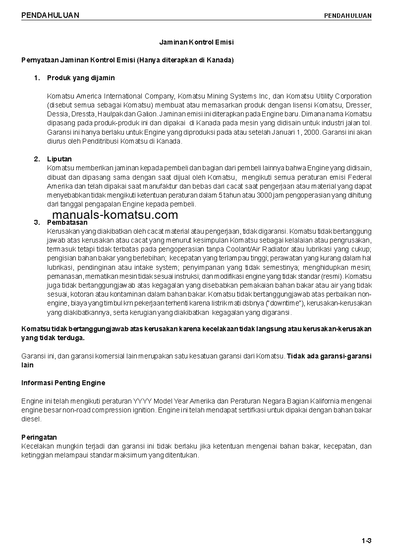 Protected: PC200-7(IDN) S/N J30001-UP Operation manual (Indonesian)