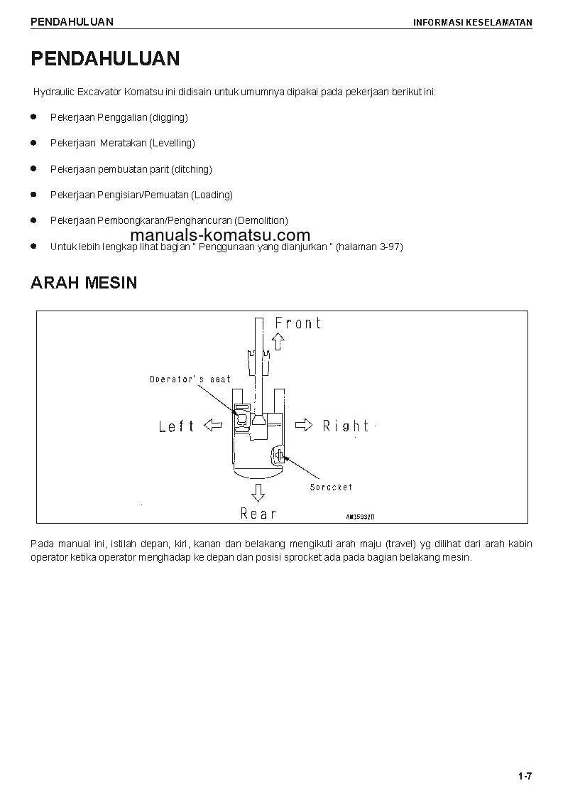 Protected: PC200-7(IDN) S/N J30001-UP Operation manual (Indonesian)