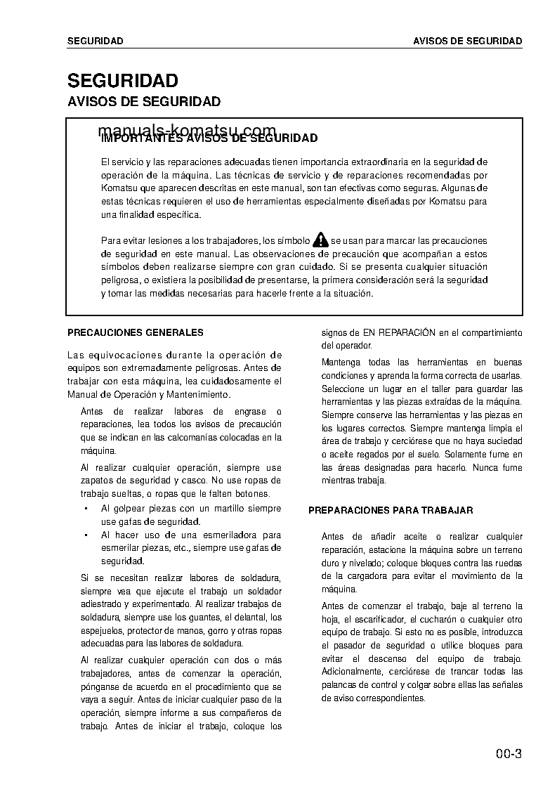 Protected: PC200LC-7(JPN) S/N 200001-UP Shop (repair) manual (Spanish)