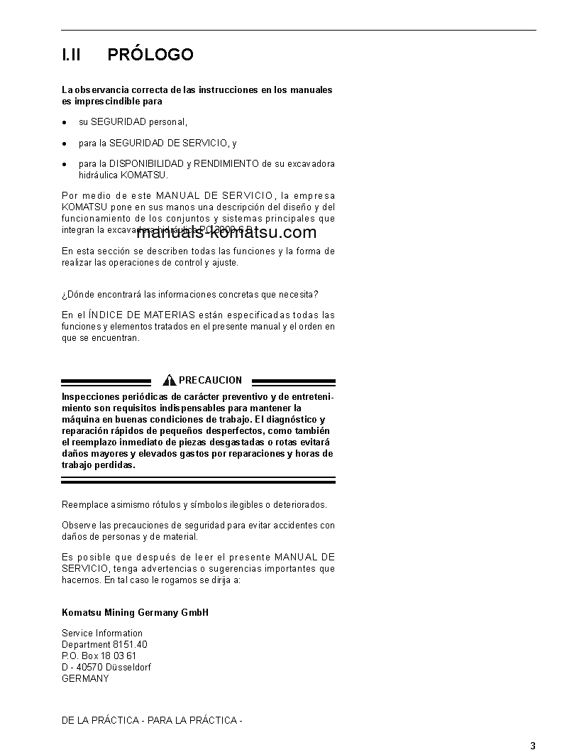 Protected: PC3000-6(DEU) S/N 06250 Shop (repair) manual (Spanish)