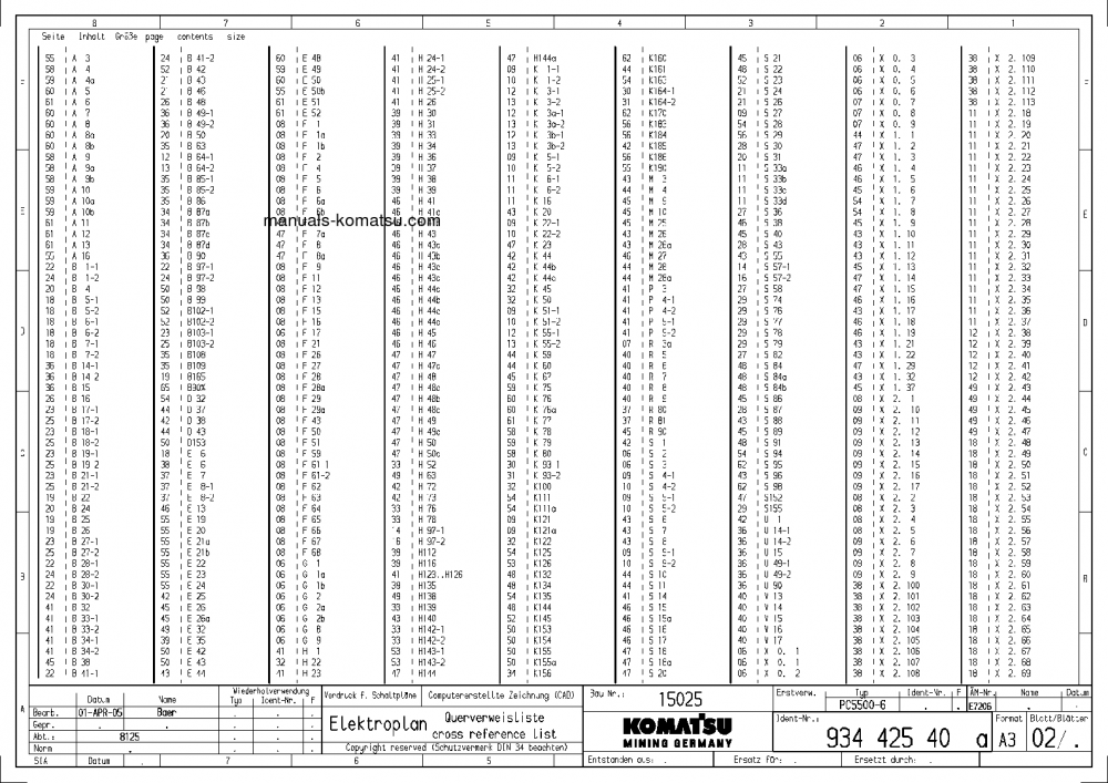 Protected: PC5500-6(DEU) S/N 15025 Shop (repair) manual (English)