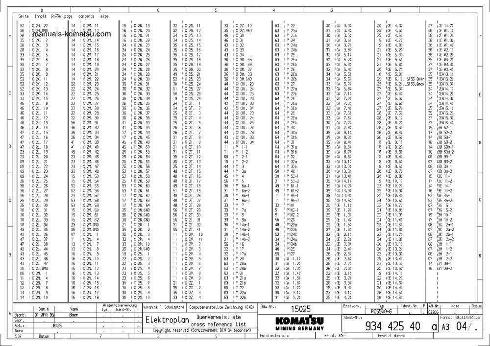 Protected: PC5500-6(DEU) S/N 15025 Shop (repair) manual (English)