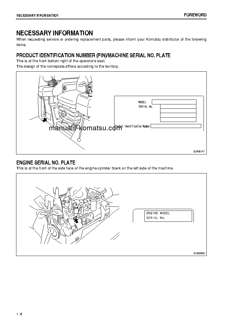 Protected: D65E-12(JPN) S/N 65001-67406 Operation manual (English)