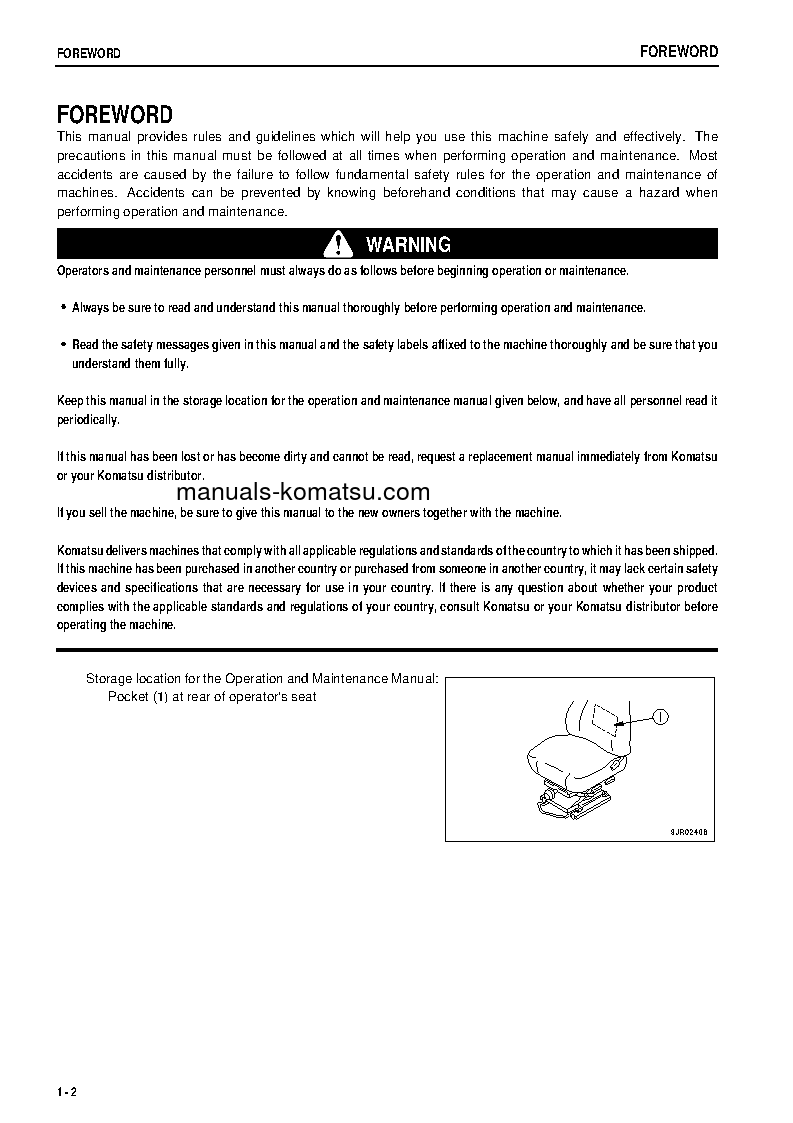 Protected: HD255-5(JPN) S/N 1265-1626 Operation manual (English)