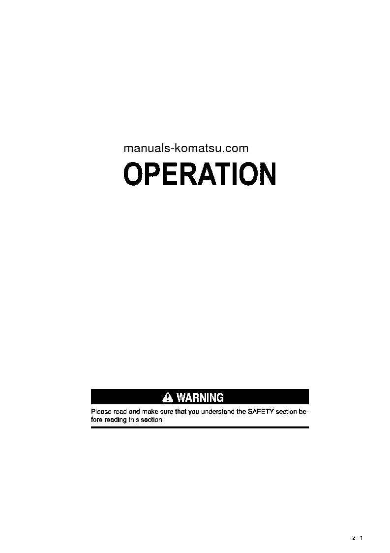 Protected: D31P-20(JPN)-TRIMMING DOZER FOR CHINA S/N 45001-UP Operation manual (English)