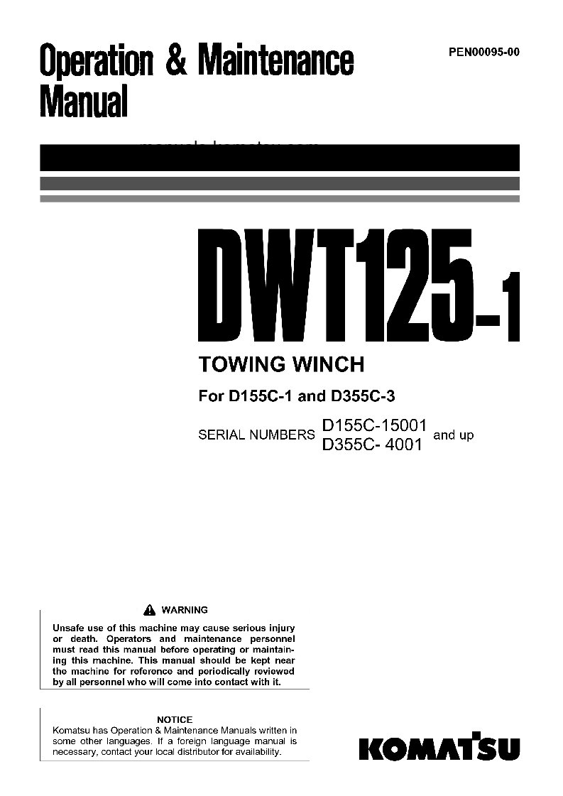 DWT125-1(JPN)-TOWING WINCH Operation manual (English)