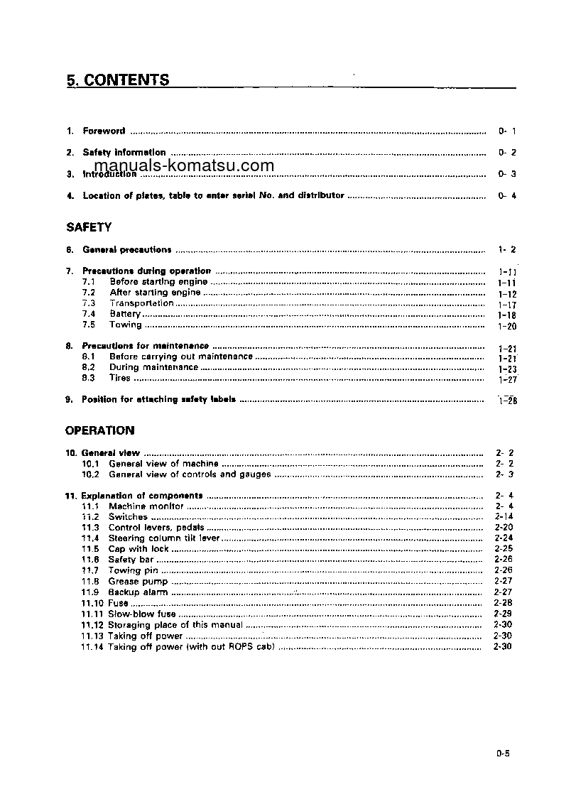 Protected: WD420-3(JPN) S/N 53101-UP Operation manual (English)